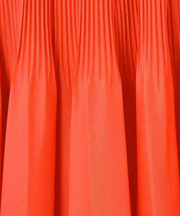 GRACE CONTINENTAL オーガンジープリーツスカート オレンジ