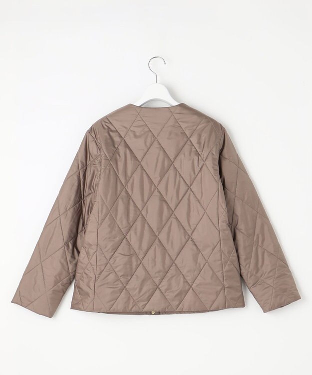 J.PRESS LADIES 【洗える】高密度タフタ キルティング ショート コート ブラウン系