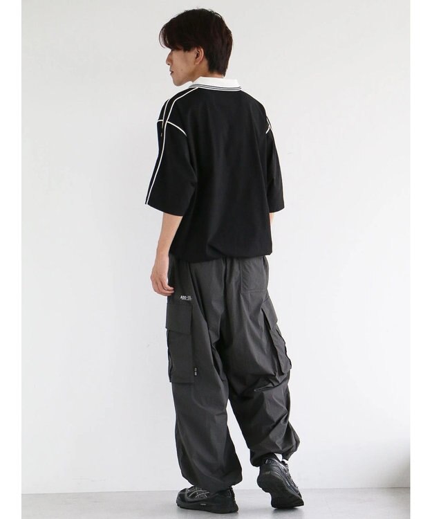 CRAFT STANDARD BOUTIQUE 接触冷感/UVカット/イージーケア/ストレッチ/ゲームシャツ-A Black