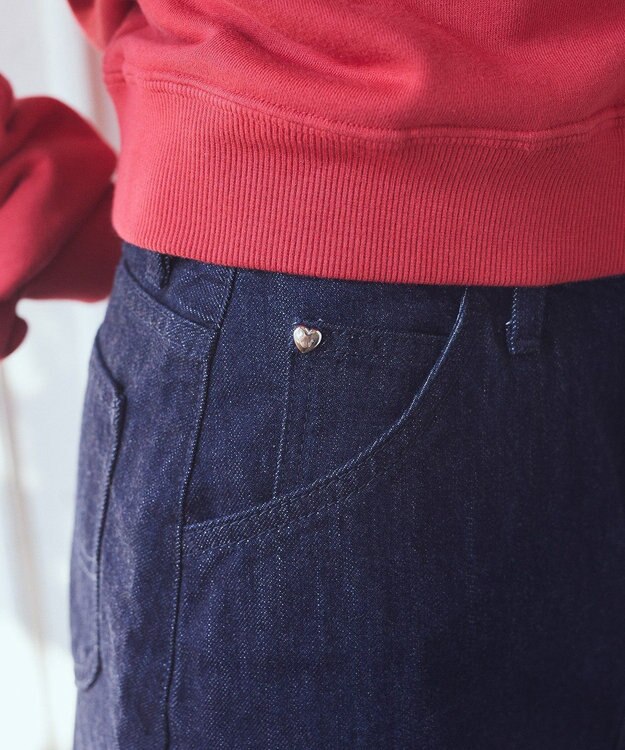 earth music&ecology Ｌｅｅ×ｅ．ｍ．ａ．ｅデニムミニスカート One Wash