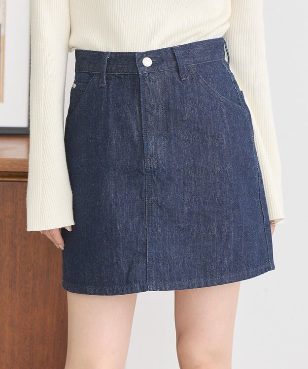 earth music&ecology Ｌｅｅ×ｅ．ｍ．ａ．ｅデニムミニスカート One Wash
