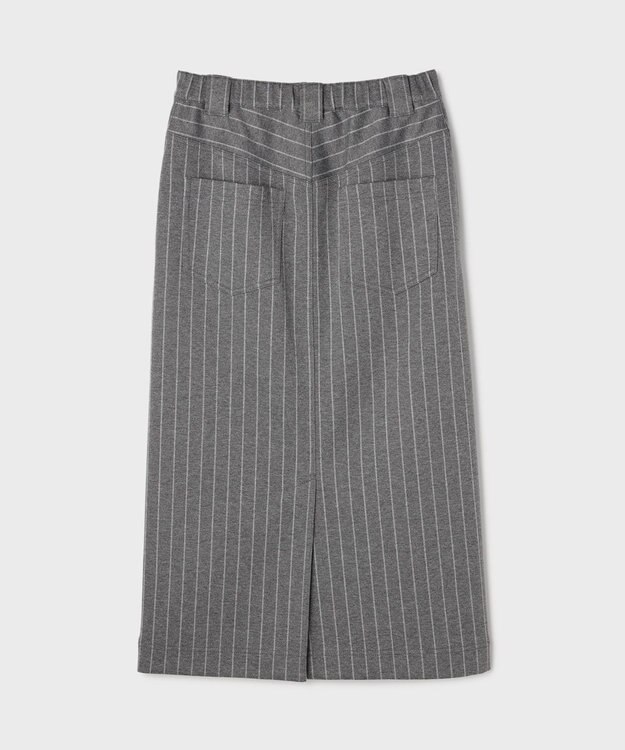 GRACE CONTINENTAL ジャージタイトスカート ストライプ