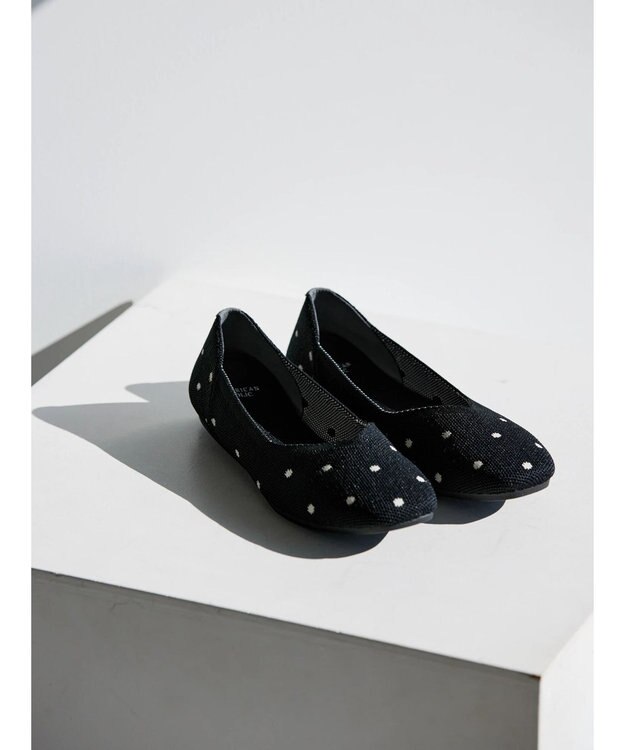 AMERICAN HOLIC ニットバレエシューズ Dot