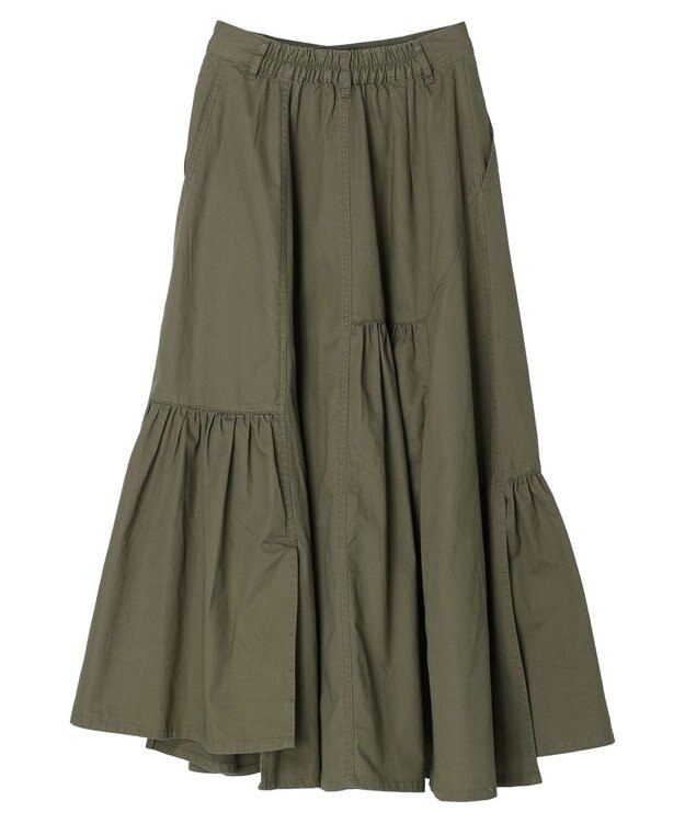 Green Parks ・ＳＵＧＡＲ　ＳＰＯＯＮ　イレヘムツイルスカート Khaki