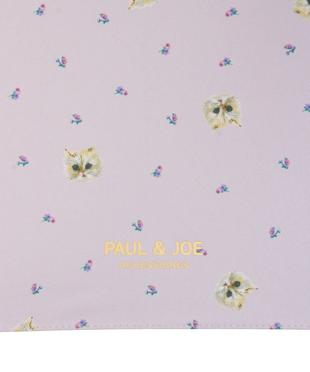 MOONBAT 【一級遮光/軽量】PAUL & JOE 晴雨兼用 日傘 長傘 ジプシー 総柄 ライトパープル