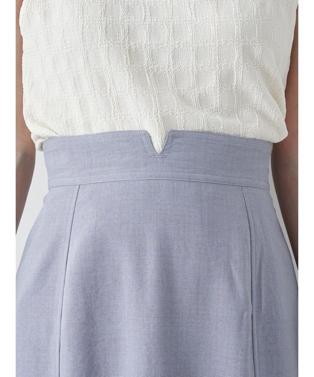 earth music&ecology リネンライクマーメイドスカート Grayish Blue