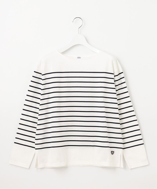 J.PRESS LADIES 【洗える】バスクボーダー カットソー ネイビー系1