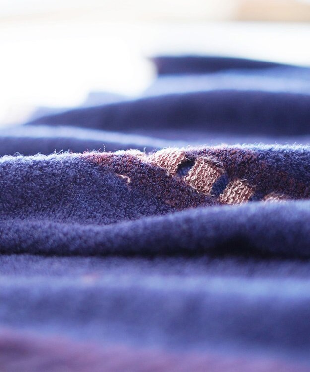 nitorito 【UNISEX】冬の森 ストール blue