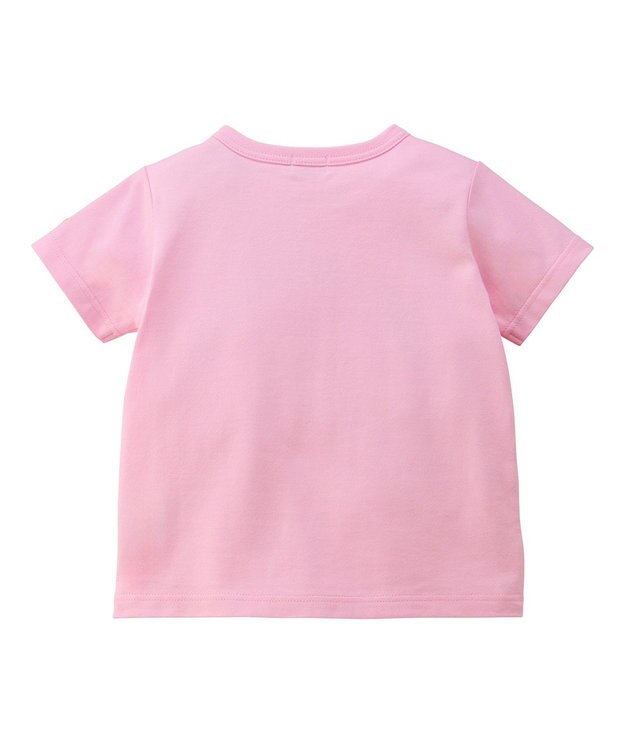 MIKI HOUSE HOT BISCUITS 【70-120cm】ロゴシリーズ 半袖Tシャツ ピンク