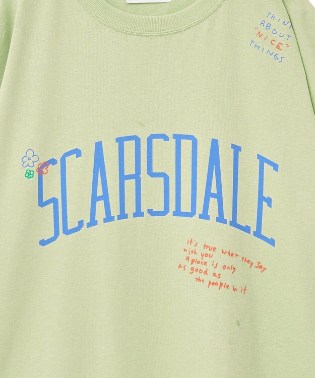 AMERICAN HOLIC 総柄ロゴTシャツ Lime Green