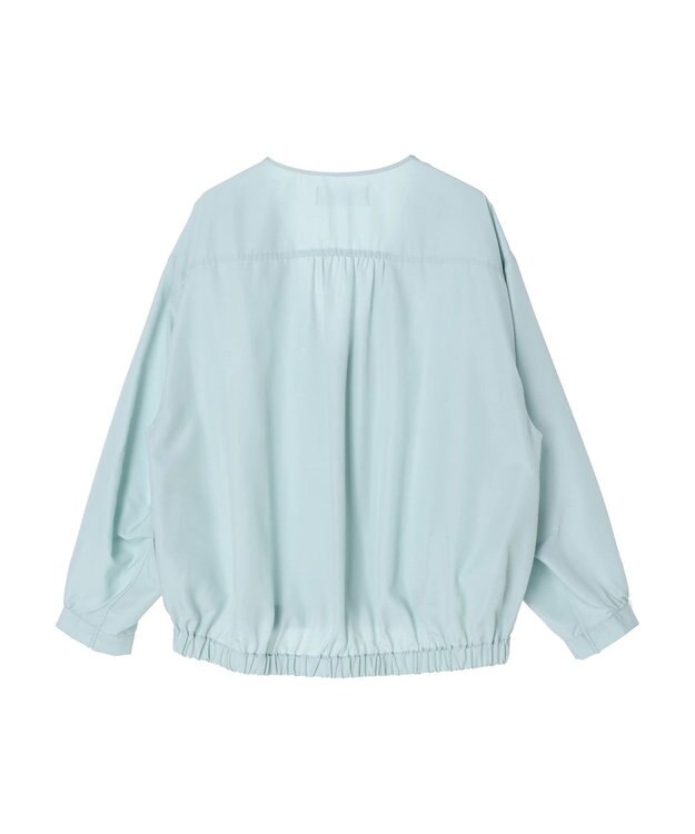 Green Parks イージーケアＶネックブルゾン Sax