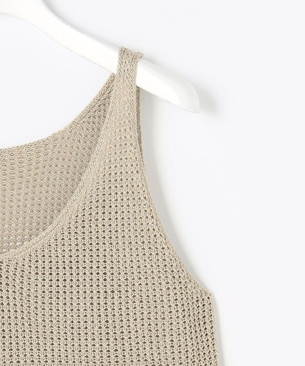 自由区 【カタログ掲載】ペーパーコットンメッシュ ベスト ベージュ