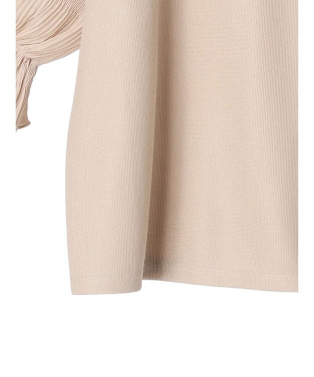 Green Parks マジョリカドッキング７分袖プルオーバー Light Beige