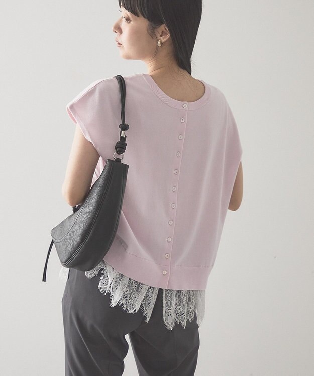 AMERICAN HOLIC 【前後2WAY】裾レースベスト Pink