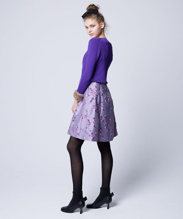 TOCCA BOOM KNIT ボレロ パープル系