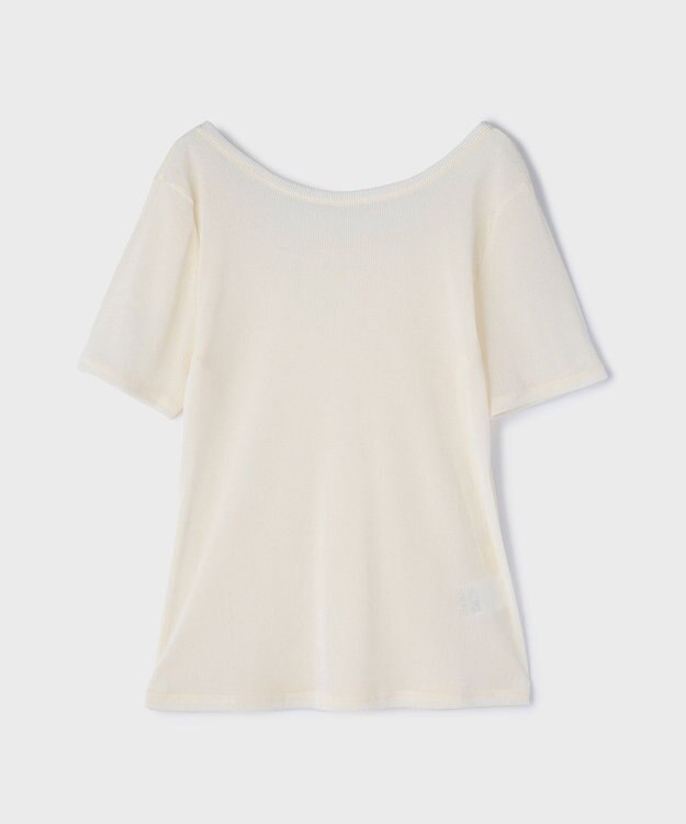 GRACE CONTINENTAL フロッキーチュールカットトップ ホワイト