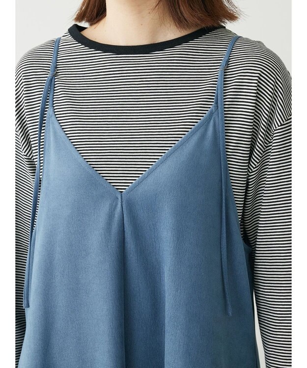 Green Parks ２ｗａｙ起毛キャミワンピース Sax