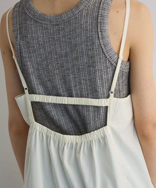 Green Parks 裾バルーンキャミワンピース White