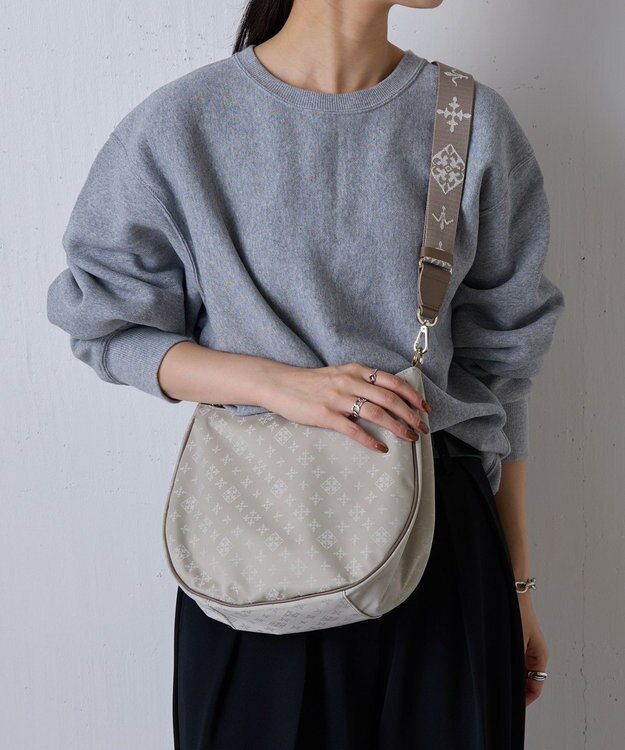 russet アレンジショルダーベルト［Monogram］(CE-1099) Beige（ゴールド金具）