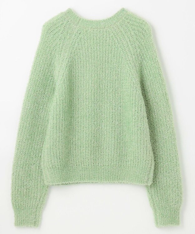 ANY カーリーファンシーニット グリーン