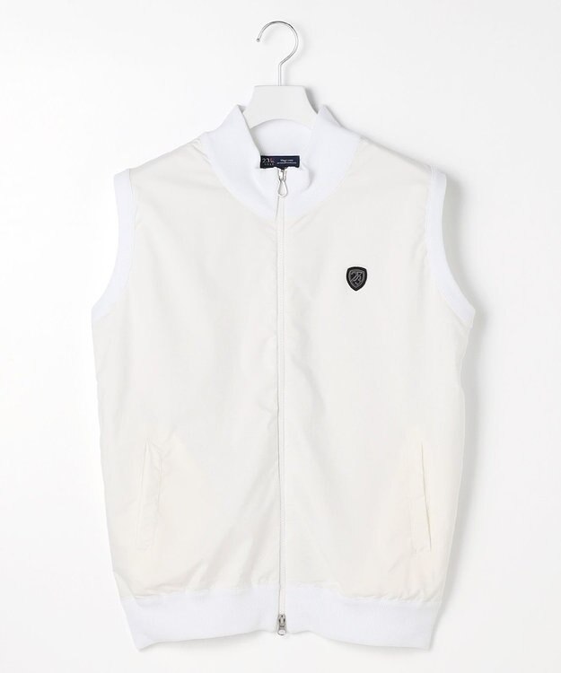 23区GOLF 【MEN】ニットコンビベスト ストレッチ レイヤードにおすすめ ホワイト系