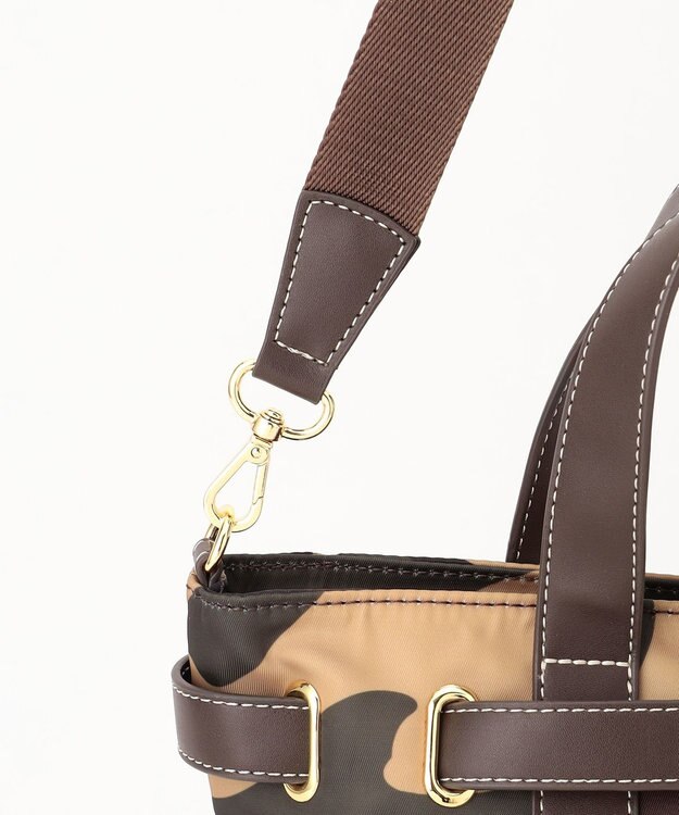 LA BAGAGERIE ベルテッド2WAYミニトート カモフラージュ