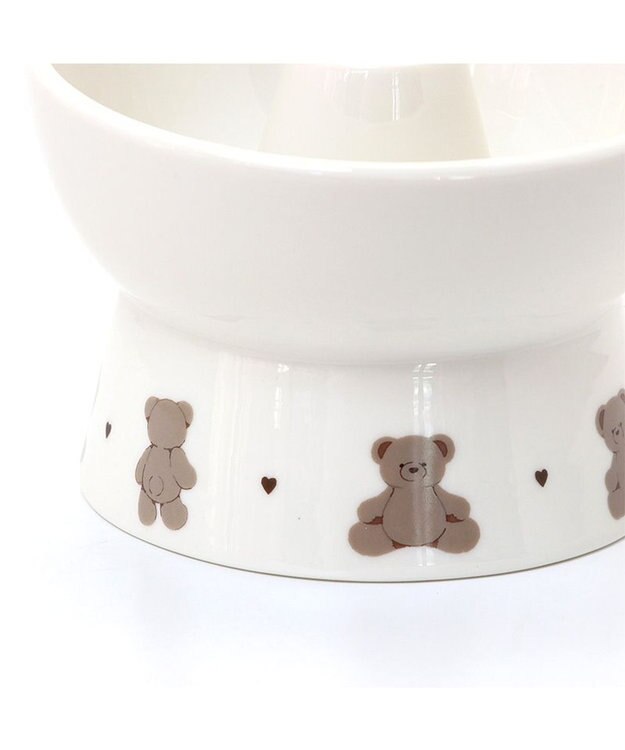 PET PARADISE ペットパラダイス 高さのある フードボウル 早食い防止 《くま 》 くま