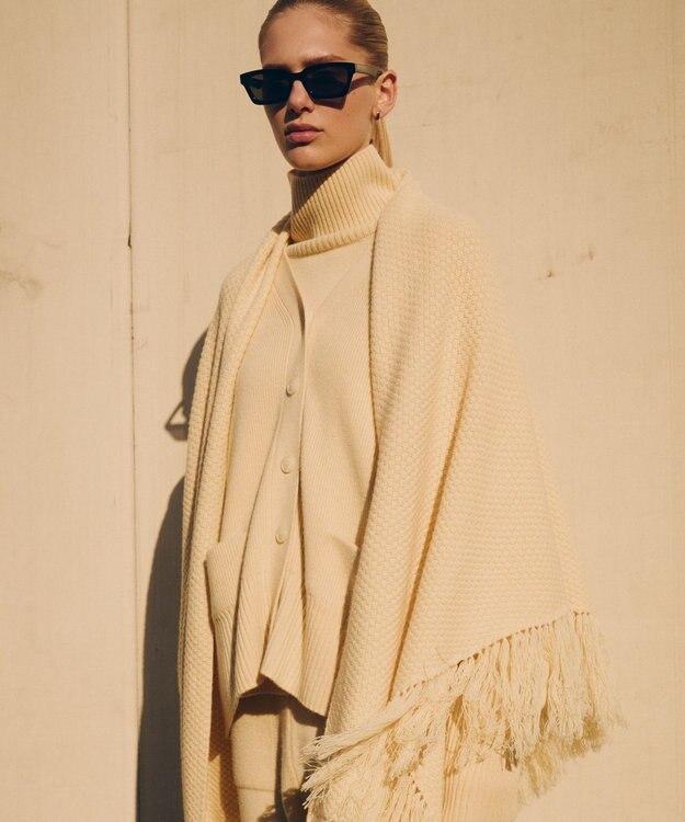 NAVE ウールカシミヤカーディガン ライトイエロー系