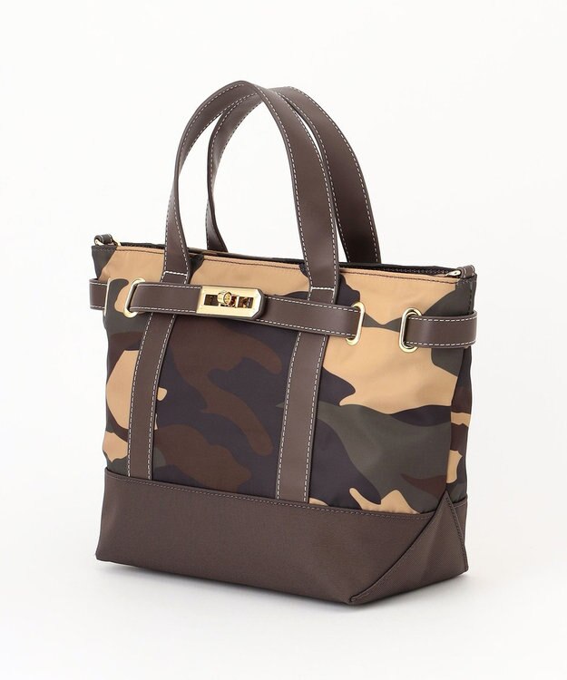 LA BAGAGERIE ベルテッド2WAYミニトート カモフラージュ