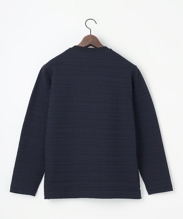 JOSEPH ABBOUD 【キングサイズ・オーガニックコットン使用】リンクスボーダー Tシャツ ネイビー系