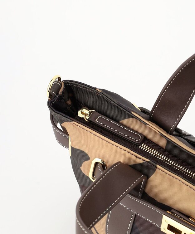 LA BAGAGERIE ベルテッド2WAYミニトート カモフラージュ