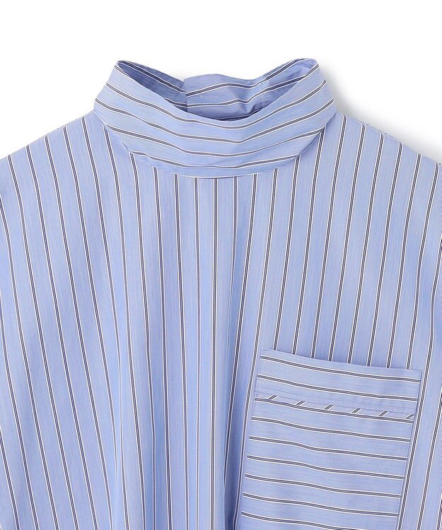 uncrave THOMAS MASON ボウタイブラウス ブルーストライプ