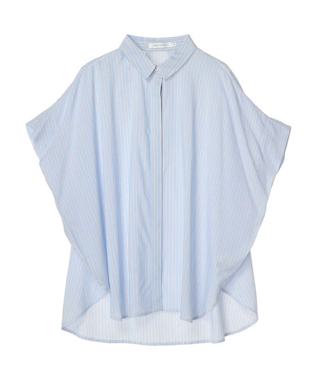 AMERICAN HOLIC サラックールフレンチスリーブシャツ Stripe Ivory