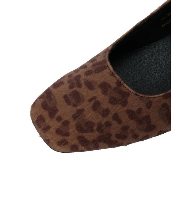 Green Parks ＲＵＰＩＳ．スクエアメリージェーンフラットパンプスII Leopard