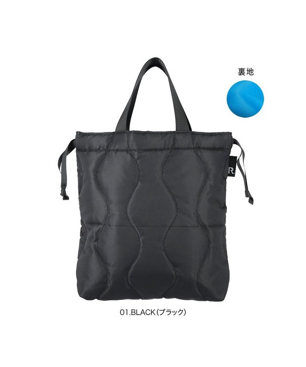 ROOTOTE 6881【ROOTOTE x NISHIKAWA】/ FE.ベビールー.キルト-A 01：ブラック