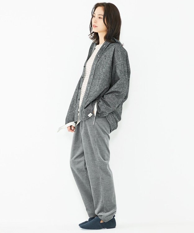 JOSEPH ABBOUD MOUNTAIN 【SPACE／UNISEX】OGスラブシャンブレー シャツ グレー系