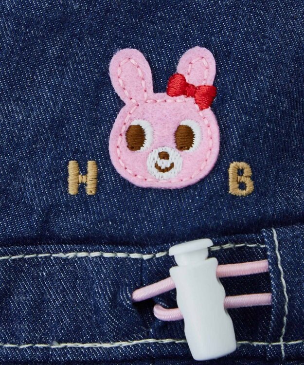 MIKI HOUSE HOT BISCUITS 【46-54cm】 デニムハット ピンク
