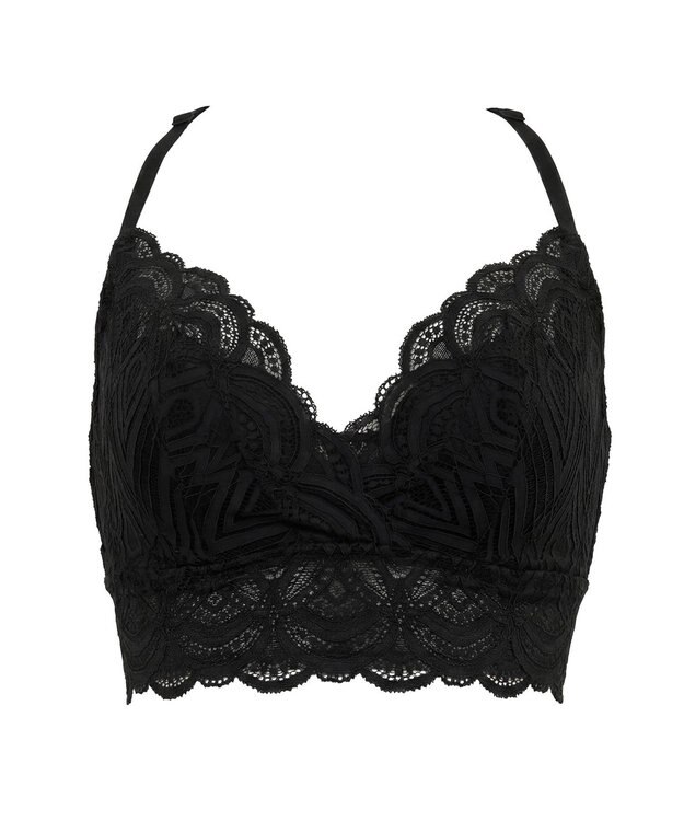 BRADELIS New York 【BRADELIS Me / ノンワイヤー】Lovely Back Bra26S1 補正下着 補整 ブラジャー 華やかなレースの見せインナー ブラック