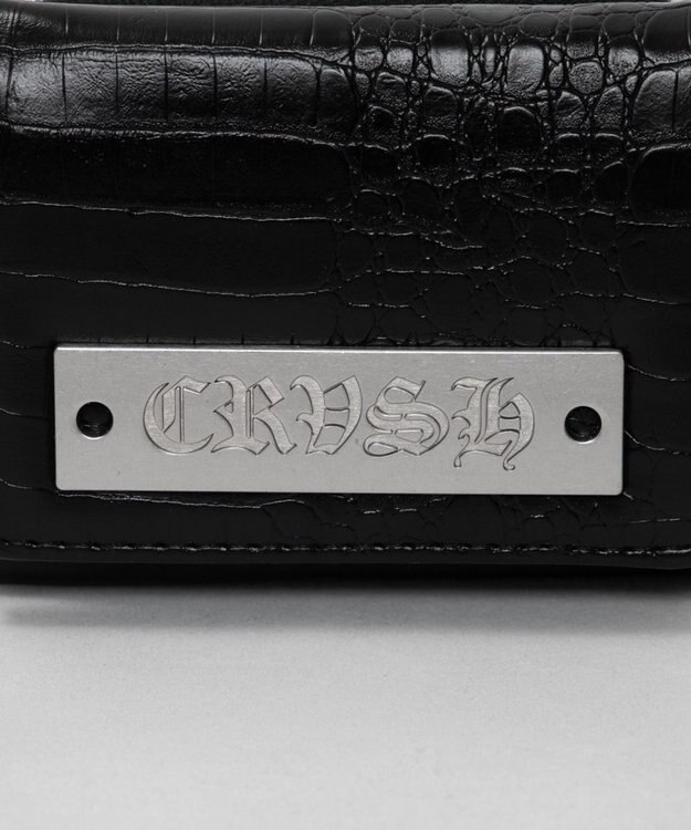 WEGO プレートクロコウォレット ブラック