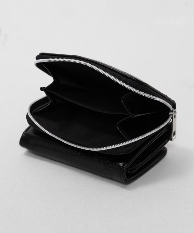 WEGO プレートクロコウォレット ブラック