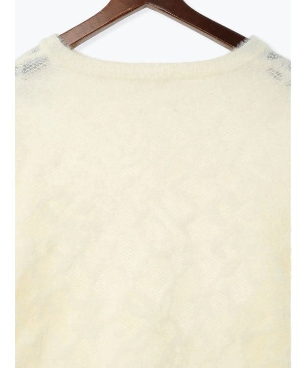 Te chichi 起毛レースニットプルオーバー（セットアップ可）《2025winter catalog item》 オフホワイト