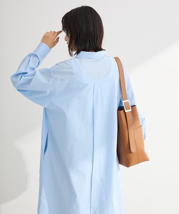 Green Parks ＵＶカットシャツワンピース Sax