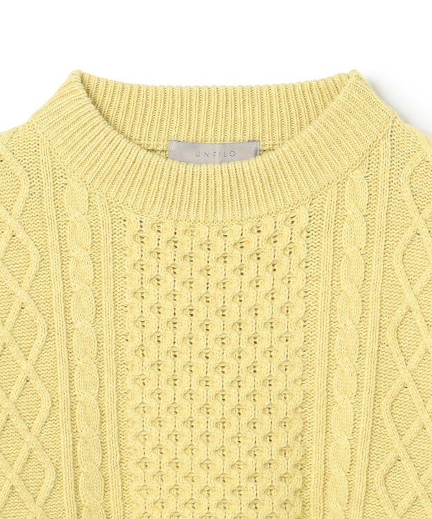 UNFILO ケーブルニット ライム