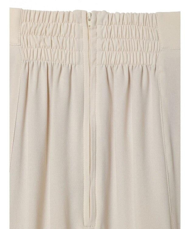 earth music&ecology バイカラーラッフルヘムスカート Beige