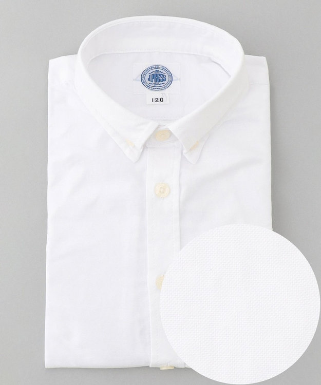 J.PRESS KIDS 【110-130cm】ドレスオックス 半袖 シャツ ホワイト系