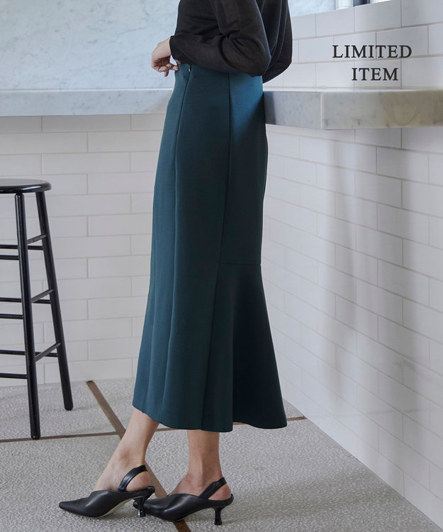 ICB 【WEB限定・洗える】 ヘヴィダンボール スカート ダルブルー系