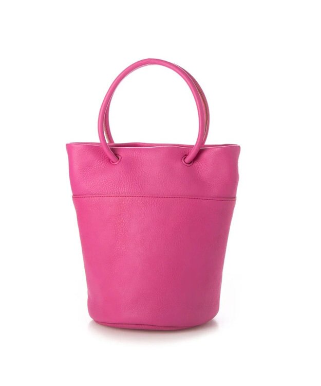 UNBILLION 【テレビ ドラマ着用アイテム】ペルケ perche / 姫路レザー丸手ハンドル2wayバケツバッグ ピンク