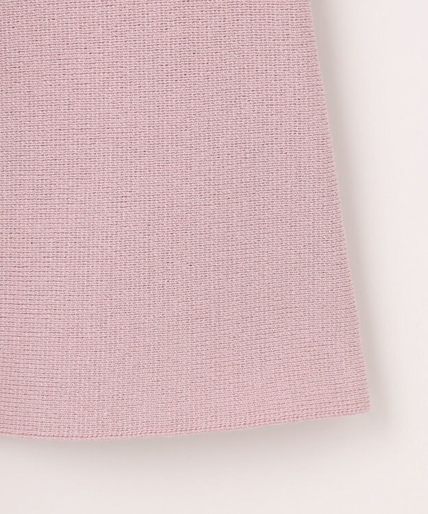 #Newans 【洗える】フォルムペプラムチュニックニット ピンク