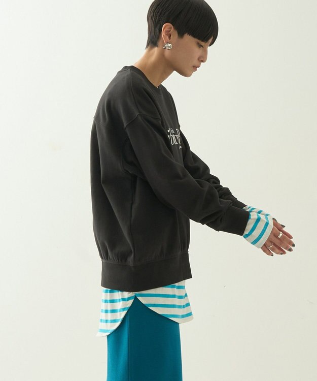 AMERICAN HOLIC Ｌｉｂｅｒｔｙ　Ｐａｒｋ刺繍スウェット① Black