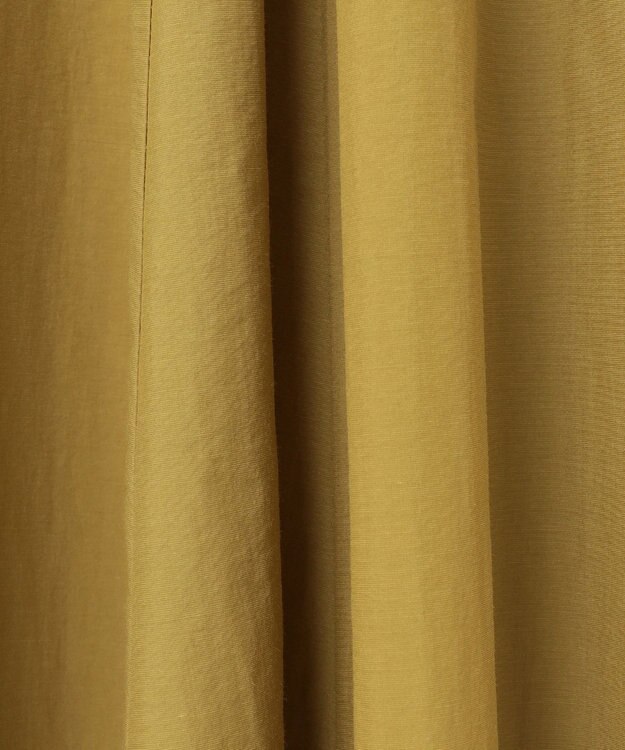 23区 【洗える】ナイロンコットンタフタ フレアスカート マスタード系